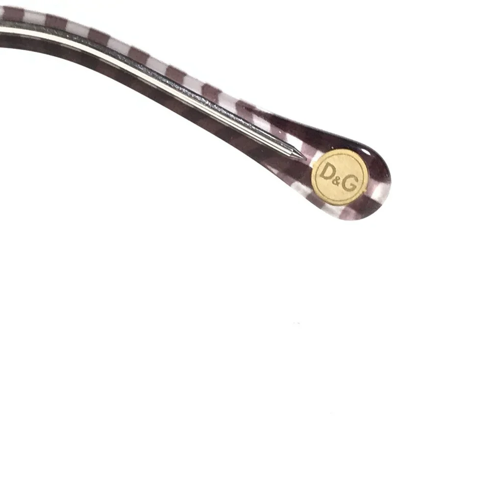 Dolce & Gabbana D&G1216 1882 Eyeglasses Frames Brown White Checkered 52-16-135